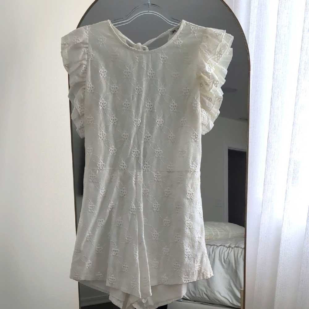 Zara White Romper